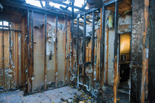 Professional Fire Board Up technician working in Amery, WI